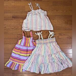 Cotton Striped Summer Cat & Jack Dresses and Little Co. Shirt